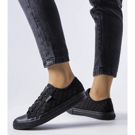 Big Star LL274072 schwarze Mesh-Turnschuhe 1