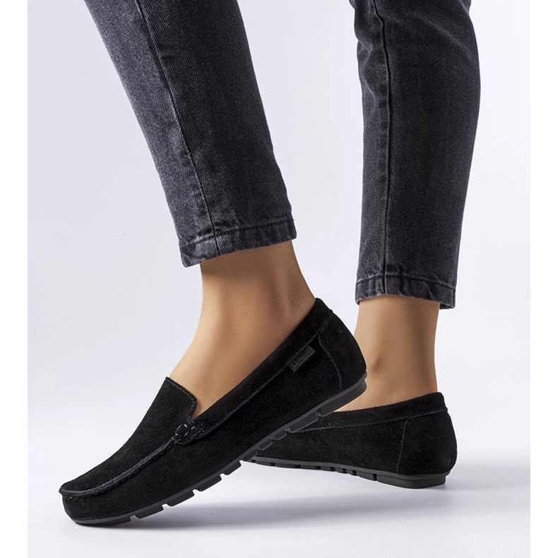 Big Star schwarze Lederschuhe JJ274654 1