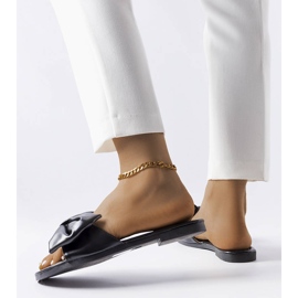 BM Schwarze elegante Sandalen mit Schleife von Garnier 1