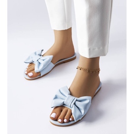 BM Blaue elegante Sandalen mit Schleife von Garnier 1