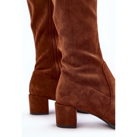 Sergio Leone Klassische braune Harpen-Wildlederstiefel 2