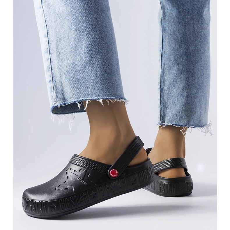 Big Star II275001 schwarze Hausschuhe 1