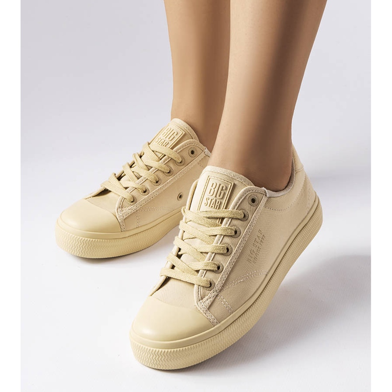 Beige Canvas-Sneakers von Big Star LL274094 1