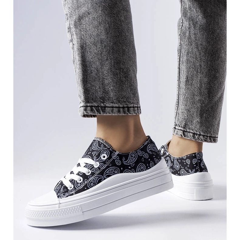 Schwarze Plateausneaker von Bélair 1