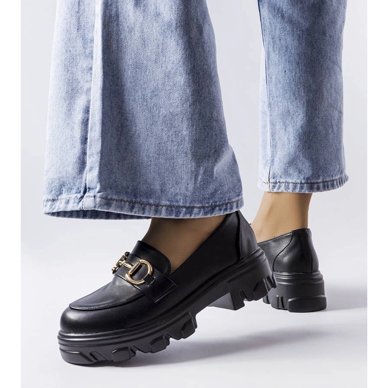 Schwarze Brogues mit Schnalle von Mason 1