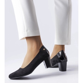 Vinceza schwarze elegante Pumps 1