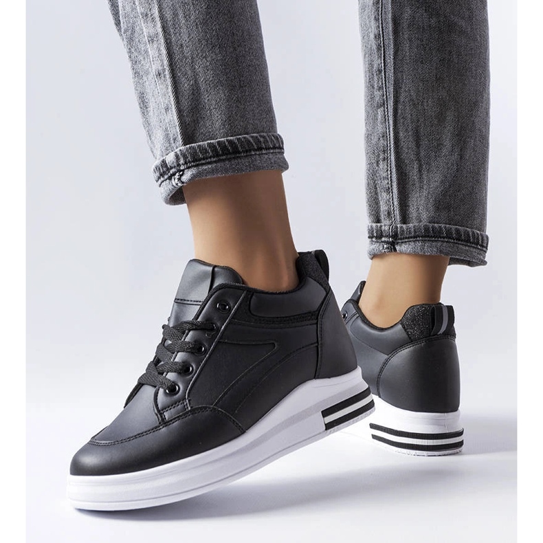 Bonevil schwarze Glitter-Sneakers 1