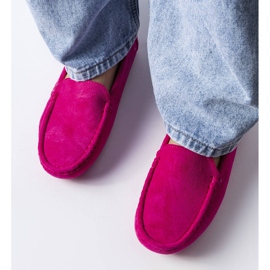 Rosa Loafer mit Ledersohle von Souplet 1