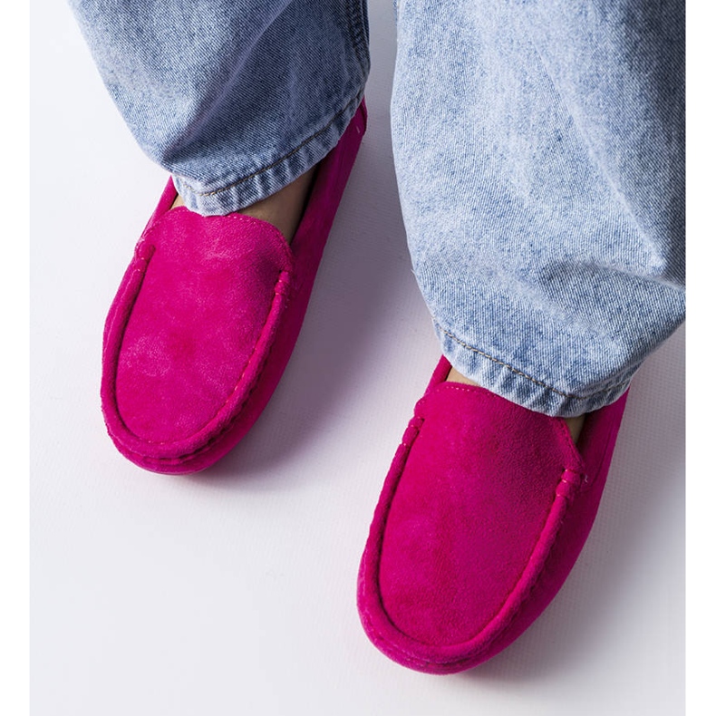 Rosa Loafer mit Ledersohle von Souplet 1