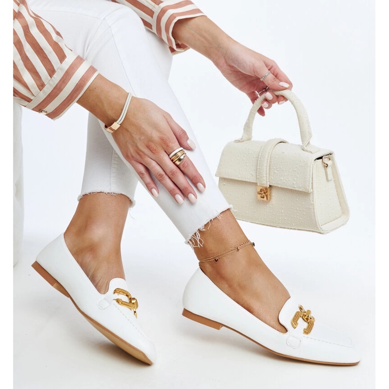 Loafer mit weißer Schnalle von Rousseau 1