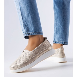 Noruega goldene durchbrochene Schuhe 1