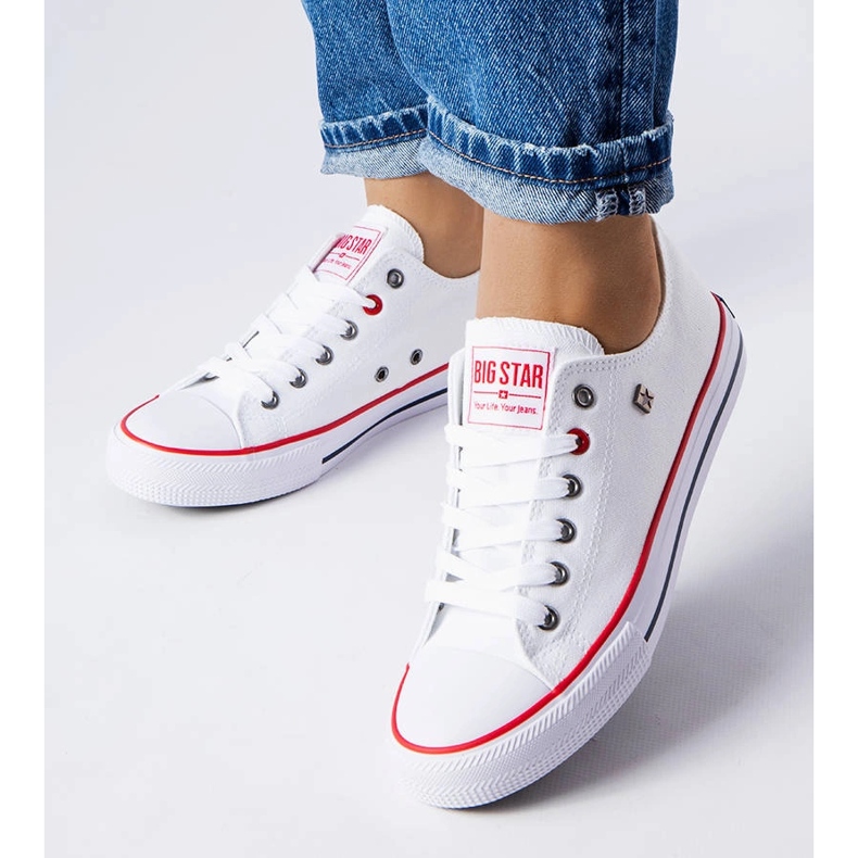 Big Star T274022101 weiße klassische Turnschuhe 1