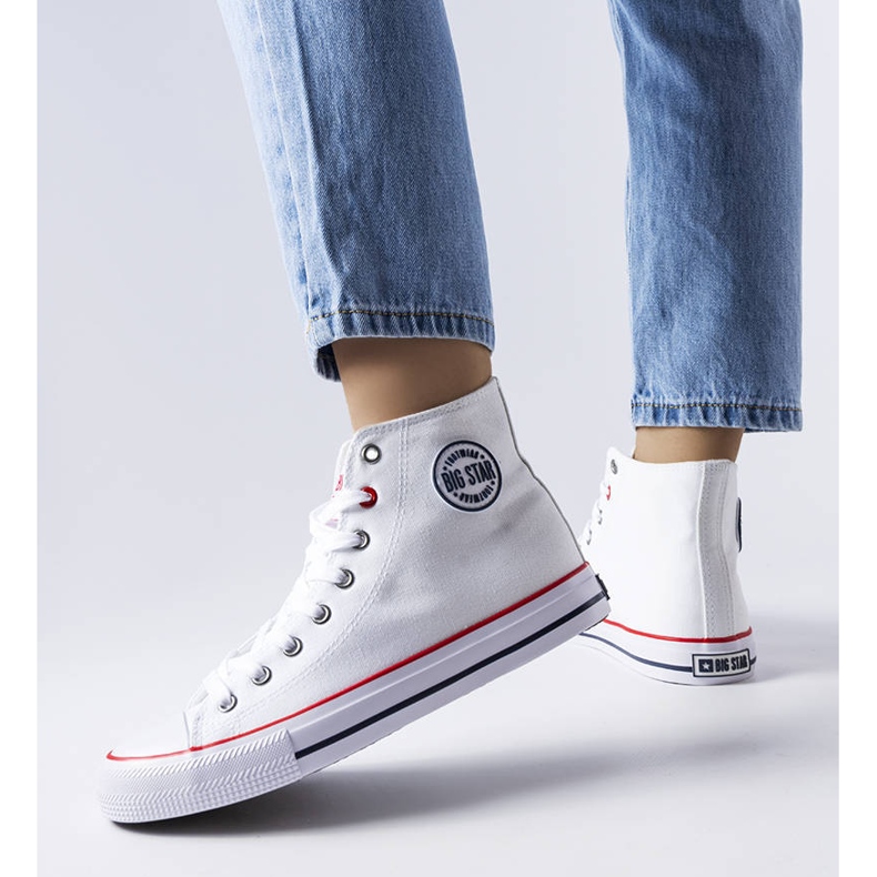 Weiße Turnschuhe Big Star T274026101 1