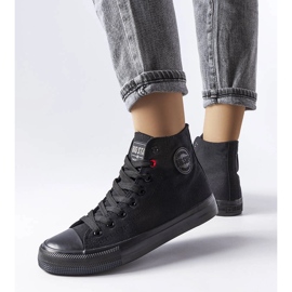 Schwarze Stiefeletten Big Star T274033 1