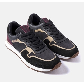 Schwarze Wildleder-Sneaker Big Star LL174125 1