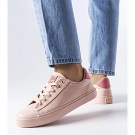 Rosa Stoff-Sneaker von Big Star LL274095 1