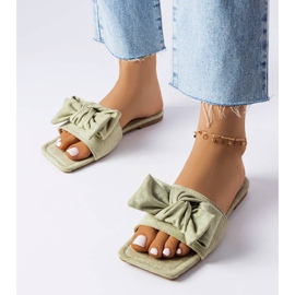 Grüne elegante Slider mit Schleife von Thériault 1