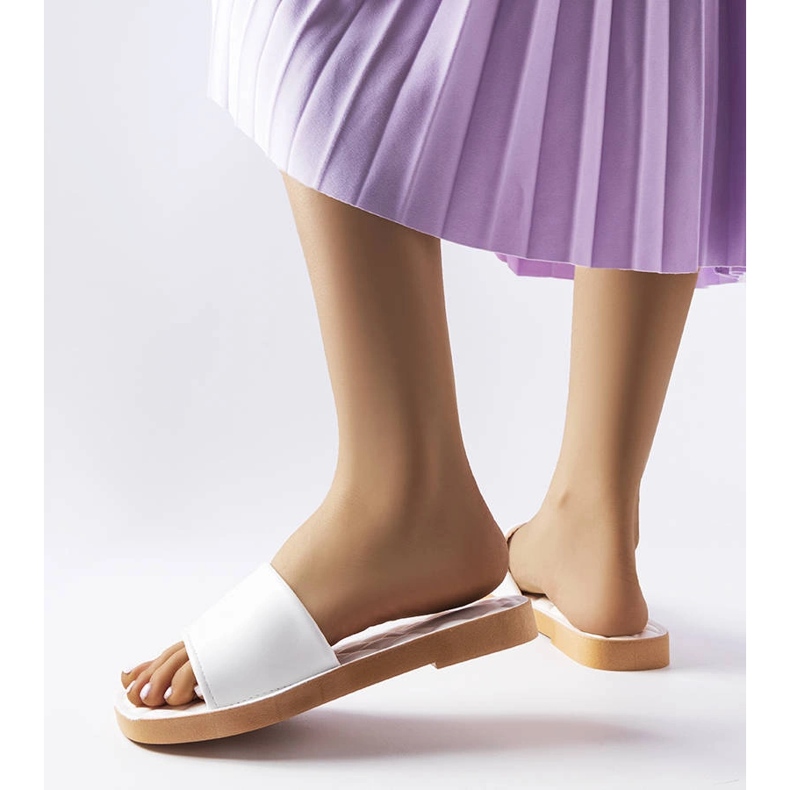 Chatigny-Hausschuhe aus weißem Gummi 1