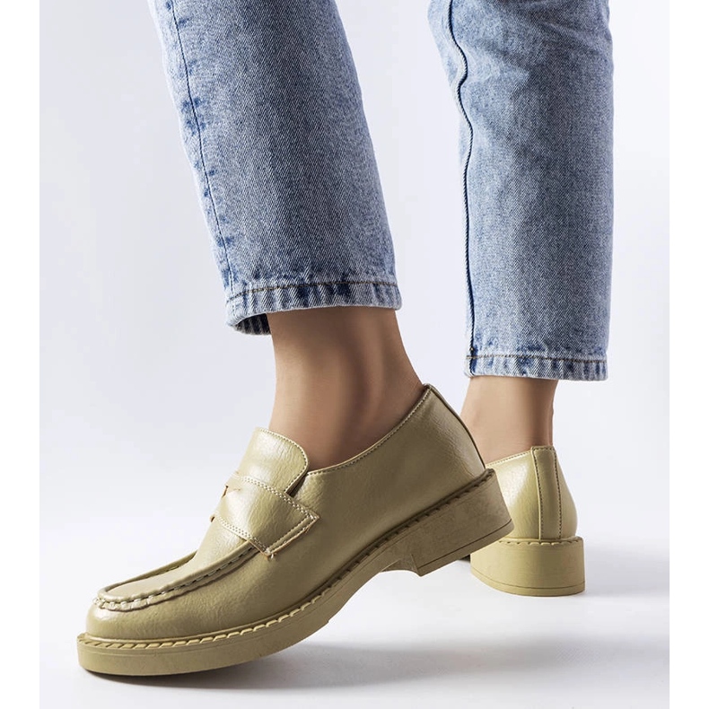 Grüne elegante Loafer von Élodie 1