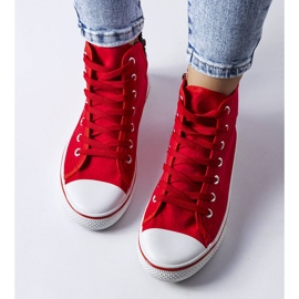 Rote Stiefeletten von Alaine 1