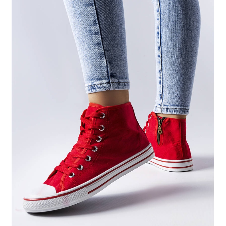 Rote Stiefeletten von Alaine 2