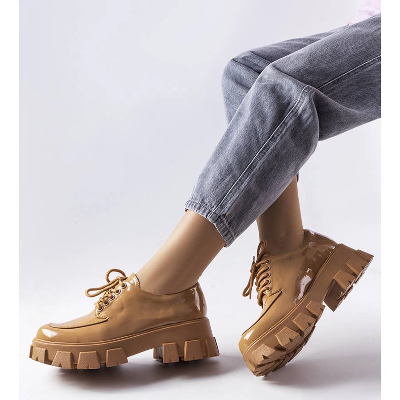 Beccadelli braune Lacklederschuhe 1