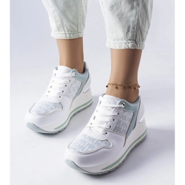 Grüne Sneaker mit Keilabsatz von Pouliotte 1