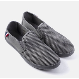 Graue durchbrochene Herrensneaker von Garibaldi 1