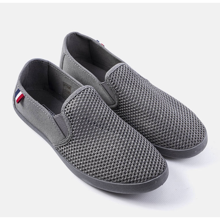 Graue durchbrochene Herrensneaker von Garibaldi 1