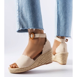Beige Keil-Espadrilles von Turcotte 1