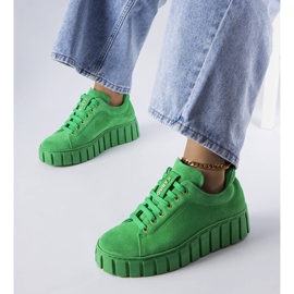 Karino grüne Wildlederschuhe 1