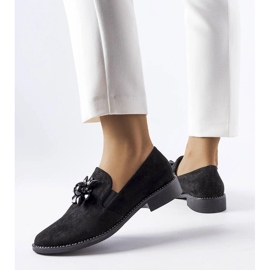 Schwarze Schuhe mit Kristallen von Jarvisville 1