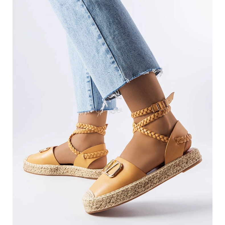Braune Espadrilles mit Schnürung von Parent 1