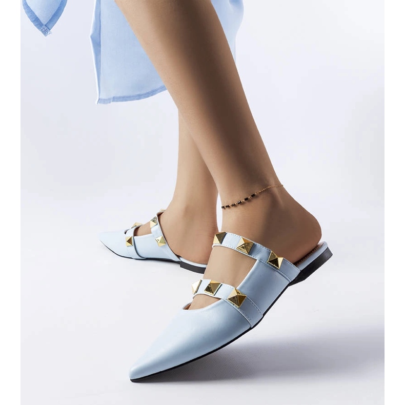 Blaue Nietensandalen von Ruckman 1