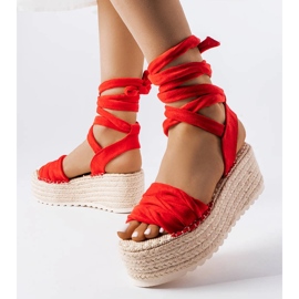 Seastar Rote Plateau-Espadrilles von Loiseau 1