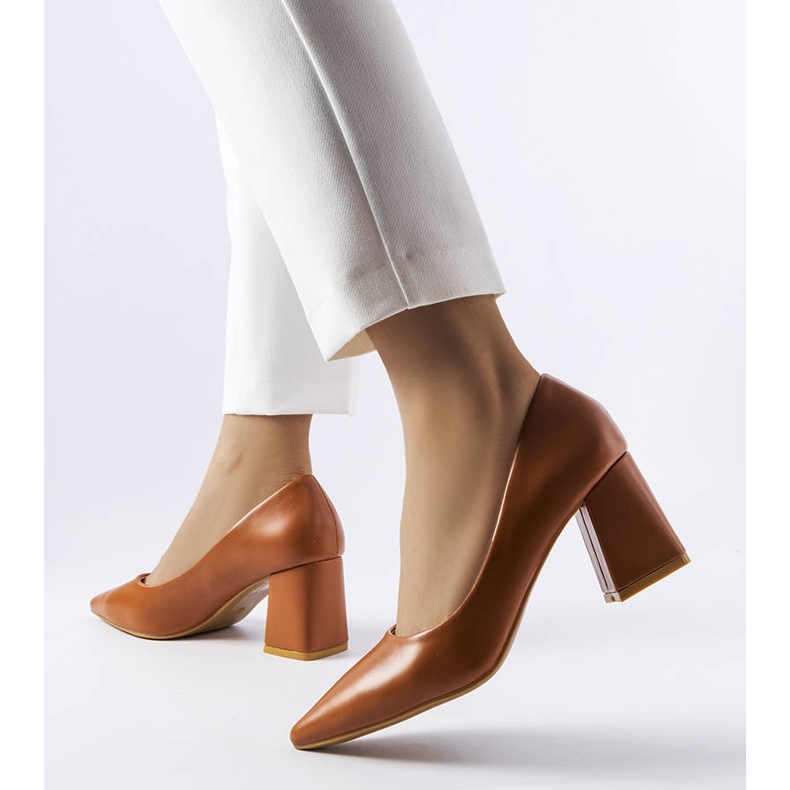 Fanchon braune High-Heel-Pumps 1