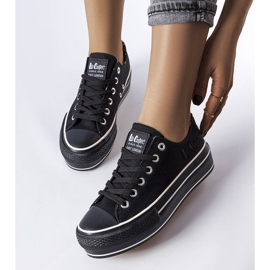 Lee Cooper LCW-22-31-0843L schwarze Turnschuhe 1