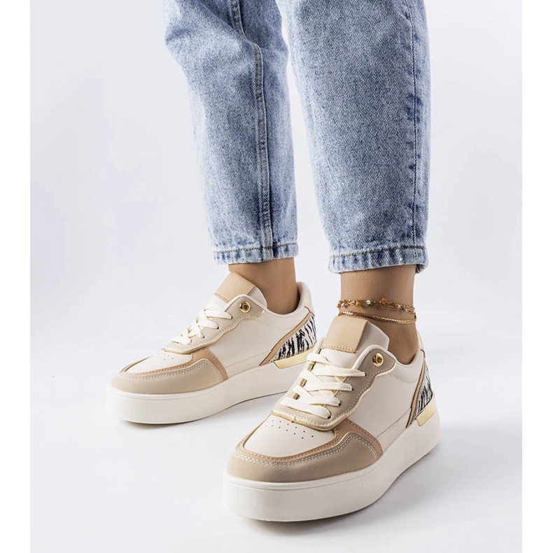 Beige Plateausneaker von Tooele 1