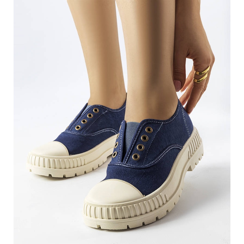 Marineblaue Sneaker von Walton 1