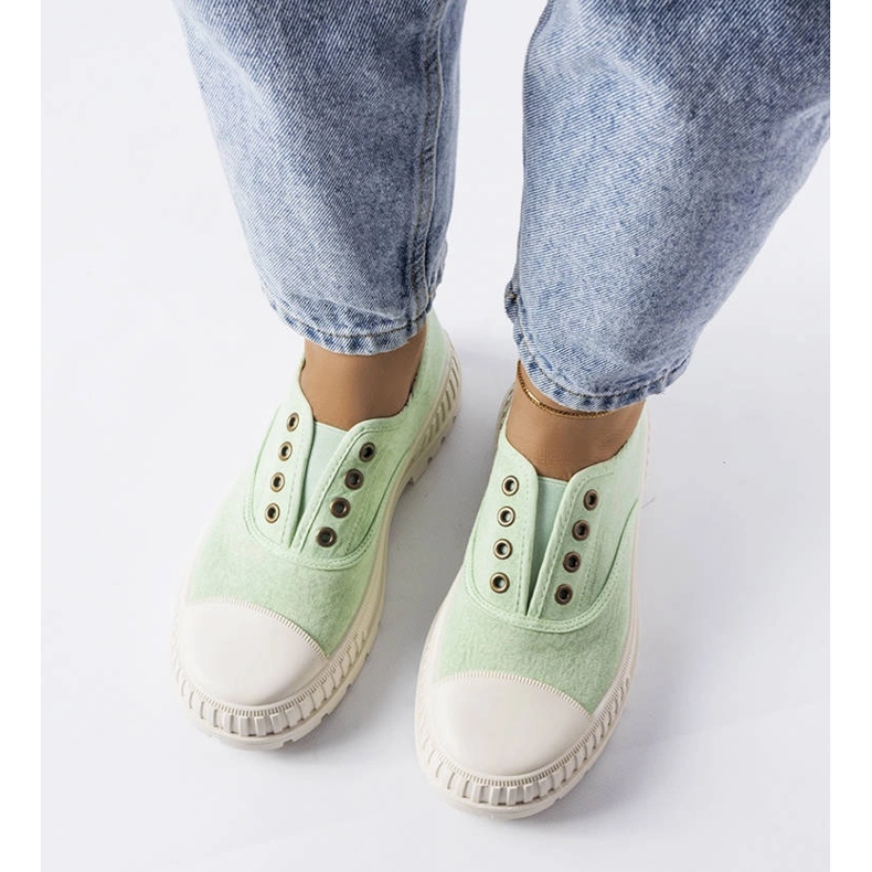 Walton grüne elastische Turnschuhe 1