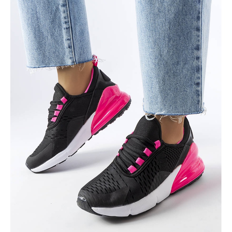 BM Court-Sneaker in Schwarz und Pink 1