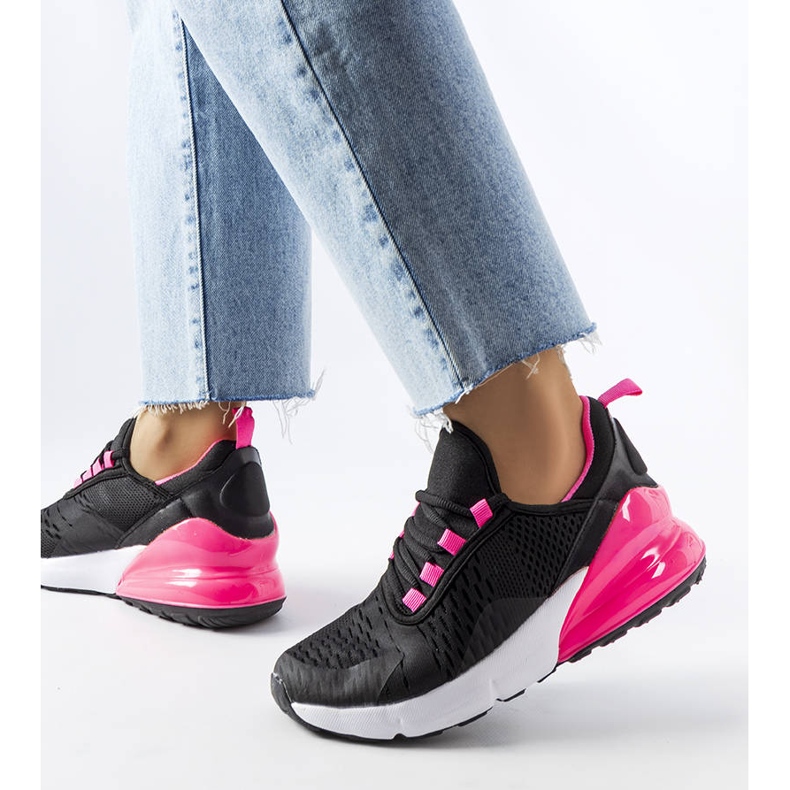 BM Court-Sneaker in Schwarz und Pink 2