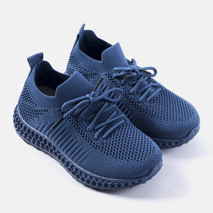Blaue Kinderturnschuhe von Huntz 1