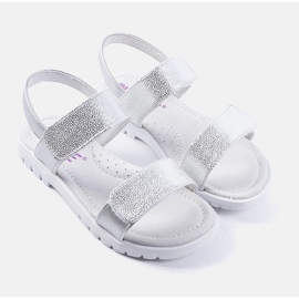 PA1 Elkview Silberne Sandalen für Kinder 1