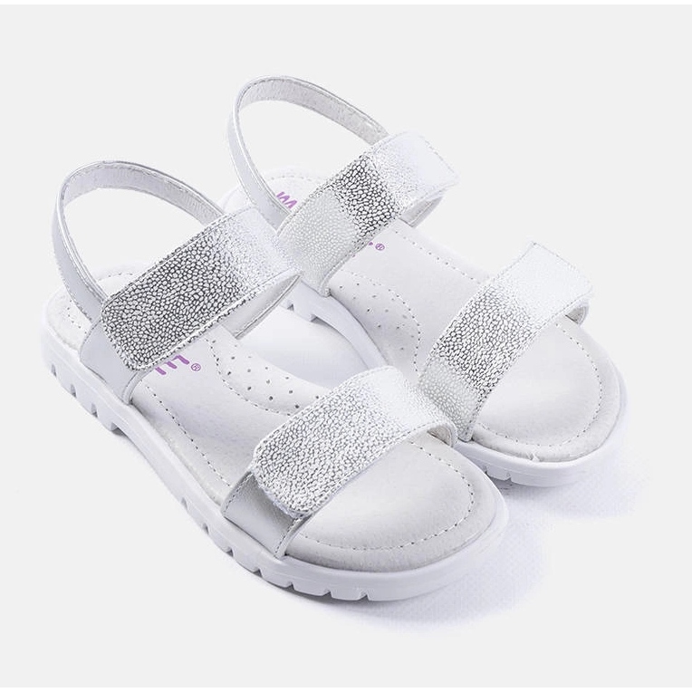 PA1 Elkview Silberne Sandalen für Kinder 1
