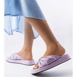 Lila Keilsandalen von Hog violett 2