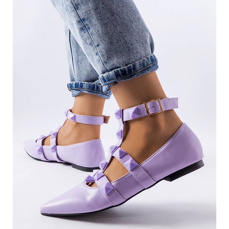 Lila Ballerinas mit spektakulärem Blur-Verschluss violett 1