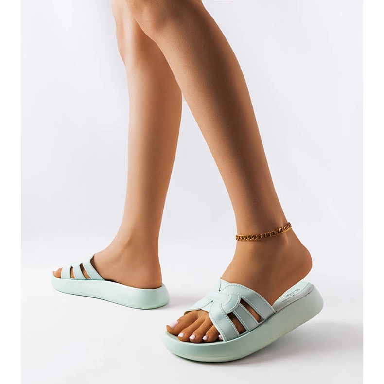 Coudert blaue Gummipantoffeln 1