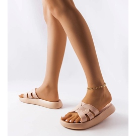 Beige Gummipantoffeln von Coudert 1