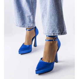 Blaue High-Heel-Pumps von Dallas 1